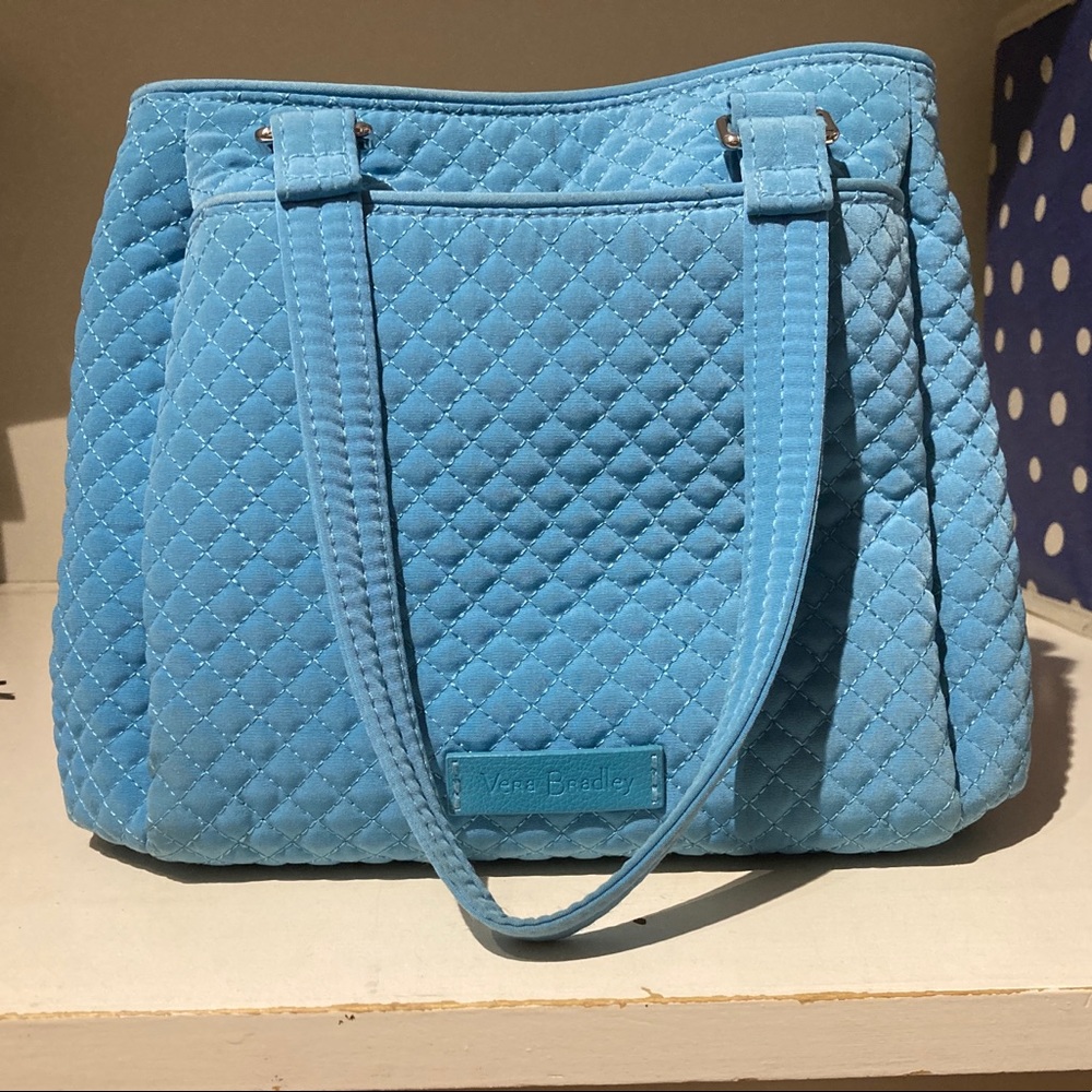 Vera Bradley mini multi compartment crossbody bag. EUC Teal